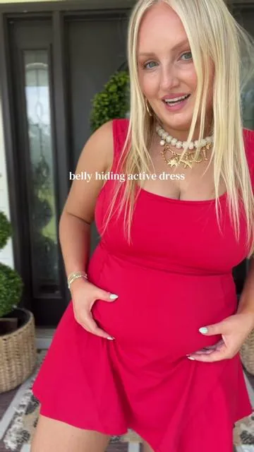 So supportive and hides my rolls! #activedress #athleticdress #tiktokshopcreatorpicks #dealsforyoudays #summervibes @Halara 