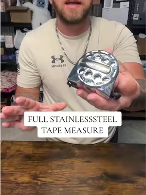 I’ve been using this 25ft stainless steel tape for everything from hanging shelves to garden beds  #tapemeasure #tools #toolsofthetrade #construction #measuringtape 