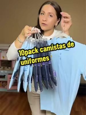 10pack camisetas tipo polo de uniformes #tiktokshopcreatorpicks #summerturnup #tiktokshopmemorialday #uniformes #regresoaclase2026 