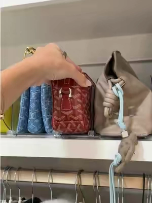 & it’s adjustable!! the fix to bags taking over the closet 👀👜 #organization #closetorganization #homefinds #purseorganization #tiktokshop