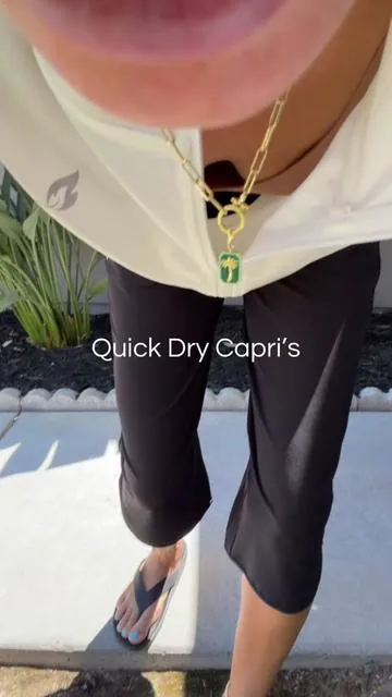 Pants designed for summer- lightweight + quick drying ☀️ @Baleaf Us #baleaf #capripants #beachwear #resortwear #dealsforyoudays 