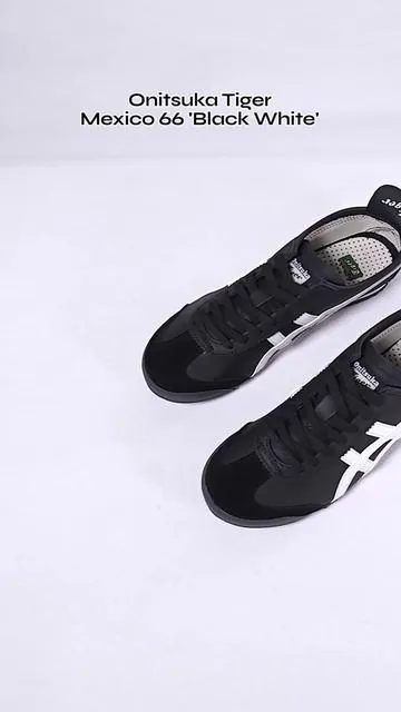 Onitsuka Tiger Mexico 66 ' Black White' - Perfect for exploring the city, weekend brunches, traveling abroad, or simply upgrading your casual rotation; classic for a reason! #sneakers #menfashion #menwear #streetwear #fashioninspo #blackshoes #onitsukatigermexico66 #onitsuka