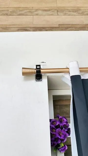 I highly recommend these no-drill curtain hooks for renters👏 #hook#curtainrodholder#TikTokShopDealsforYouDays #SummerWins #discount