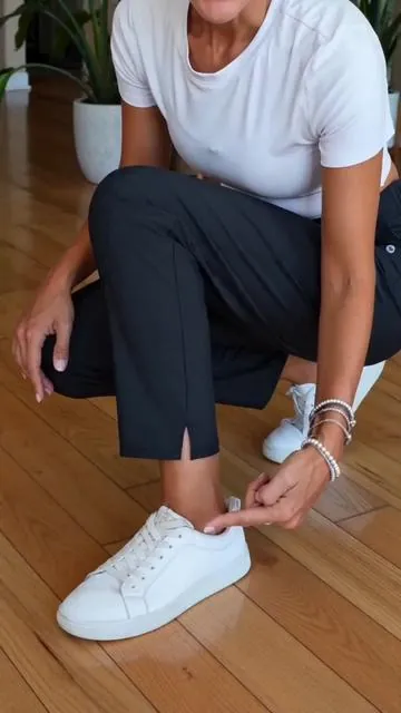 Now I get why they're buying these in every color. They're perfect for travel, errands, work, and even hiking. @baleaf #baleaf #anklepants #workpants #hikingpants #fashionover40