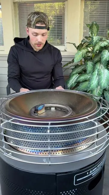can’t believe the deal they’re running on this thing right now 🔥 #firepit #spaceheater #ninjafireside360 #ninjafirepit #bonfire 