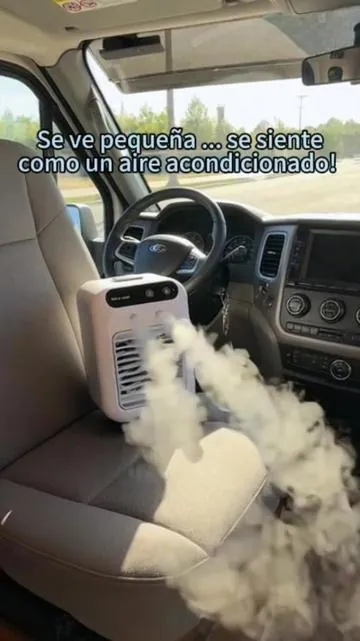 Con este mini aire acondicionado, disfruta de un verano fresco#miniaircooler#portableairconditioner#summeressentials#NewArrivals#fathersdaygift 