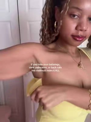 this bathing suit hides everything you need it to! #feelingirl #bathingsuit #Summer @FeelinGirl LLC 