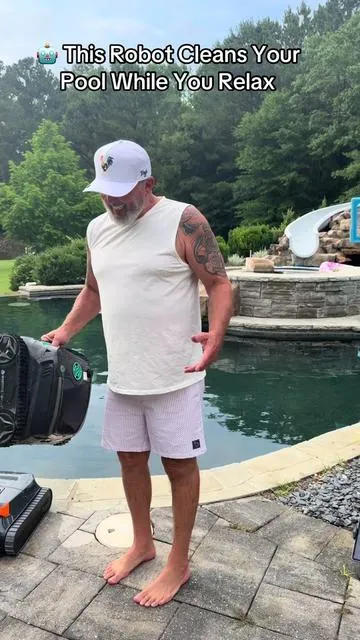 Pool cleaning just became a whole lot easier. 🏊‍♂️🤖 @RefinedLiving  #PoolCleaning #PoolRobot #Summervibes#PoolOwner #tiktokshopcreatorpicks 