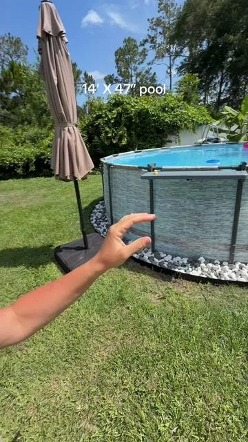 Pump, ladder, and cover included! The Bestway steel pro max above ground pool @Spreetail #abovegroundpool #bestwaysteelpromax 
