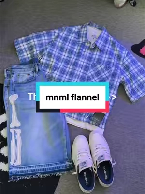 mnml boxy flannel #mnml #mnmlflannel #flannel 
