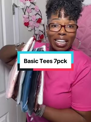 Basic Tees 7pk #tshirt #basictee #summervibes #tiktokshopcreatorpicks #dealsforyoudays 