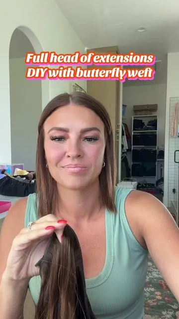 Once summer is over, catch me with this beautiful long hair! 😍 Perfect for all my DIY hair extension girlies!  @Goo Goo Hair Extensions 