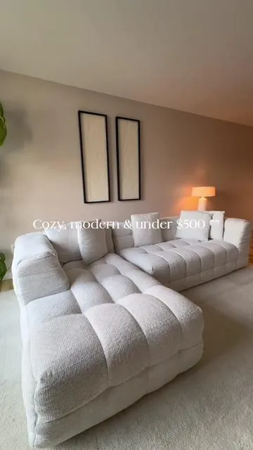 This sofa completely transformed my living room 🤍 It looks modern, cozy, and way more expensive than it actually is. The perfect piece if you're looking to upgrade your space without spending a fortune. Shop it now on TikTok Shop! ✨  #homeaesthetic #TikTokMadeMeBuyIt #HomeDecor #LivingRoomInspo #