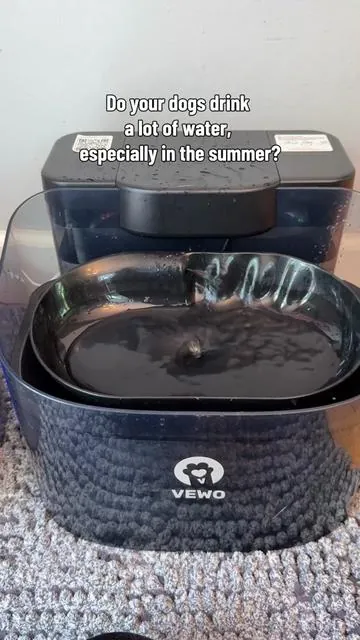 Finally, a water bowl for big dogs and multiple dog households! Love this thing and it automatically refills their drinking water, it's great	  #petwaterfountain #dogwater #dogwaterfountain #multipledoghousehold #dealsforyoudays 