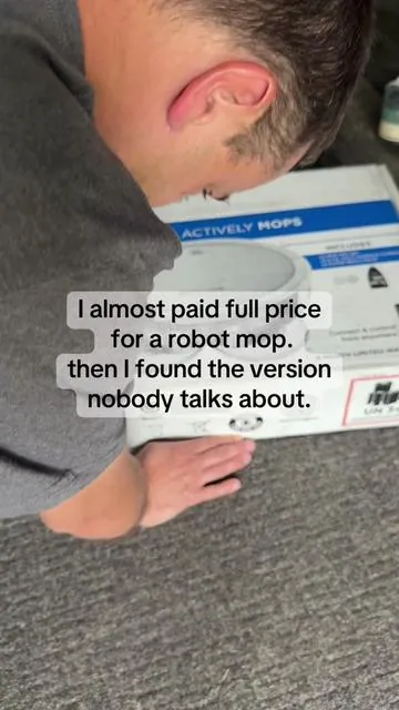 Robot vacuums that mop too usually come with a price tag that makes you close the app real quick. This one doesn’t. It’s remanufactured same two-tank system, same vacuuming and wet mopping, same hands-off cleaning just at a price that actually makes sense. You’re not paying extra for a box that says “brand new.” You’re paying for floors that get vacuumed and mopped while you do literally anything else. Smart money move. #robotvac #CleanTok #Home #vaccuum #SummerVibes