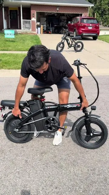 Electric Bike 1200W Peak,25MPH ebikes,22-40 Mile Range,Rear Disc Brake,Foldable,Two Seats.  Pikabike Z6 Electric Bike. ##ebike##ebiketiktok##electricbike##dealsforyoudays##tiktikshopcreatorpicks @@PIKABIKE Official