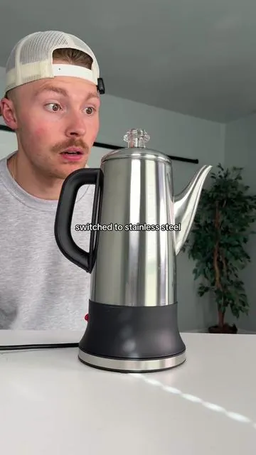 this stainless steel coffee maker is amazing! ☕️ #FathersDay #dealsforyoudays #coffeemaker #coffee #fathersdaygift 