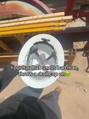 stinky hardhat. #skullcap #hardhat #skull 