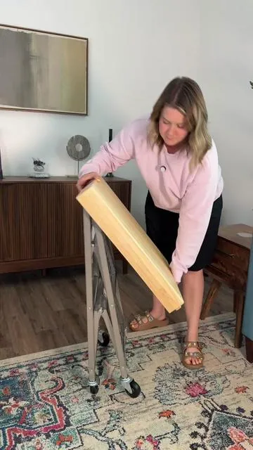 Perfect space saver for a small kitchen that need more counter top to work on! @QVC, Inc #foldablekitchencart #kitchencart #kitchenfinds #dealsforyoudays #tiktokshopcreatorpicks 