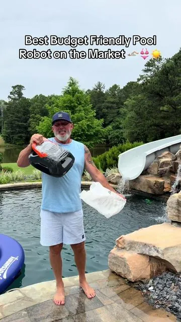 Tired of vacuuming your pool by hand? This cordless robot cleaner does the work for you. ☀️🏊 @RefinedLiving  #PoolCleaning #TikTokShopfathersday #SummerVibes #PoolOwner #DealForDays