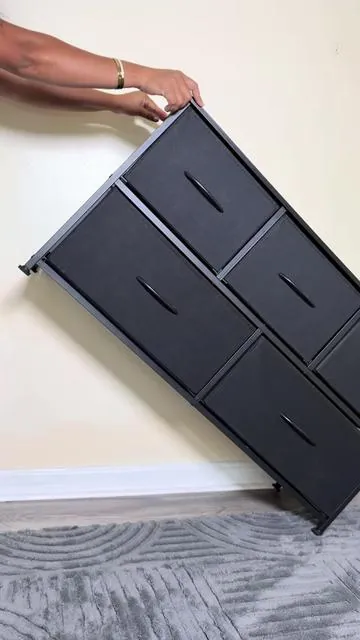 5-Drawer Storage Dresser wood top,Closet Organizer,Dresser Storage. #dresser #closetorganization #drawers #dealsforyoudays #tiktokshopcreatorpicks 