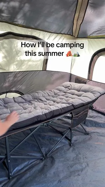 How I’ll be camping this summer #campinglife #campinghacks #campingcot 