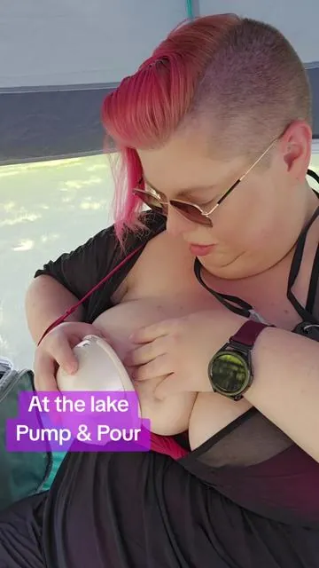 I am not held back with my pumping schedule! Let's pump at the lake! Not missing Summer fun because I need to pump.  #eufybaby #SummerWins #TikTokShopDealsforYouDays #tiktokcreatorpicks #pumpingmom 
