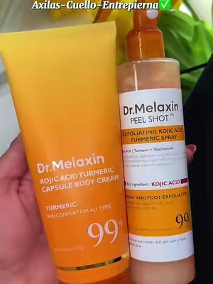 @Dr.Melaxin 😱‼️DESCUENTO‼️‼️ Rutina de 2 pasos para una piel radiante Spray de ácido kójico y cúrcuma y crema iluminadora para manchas oscuras y una piel suave#dealsforyoudays 