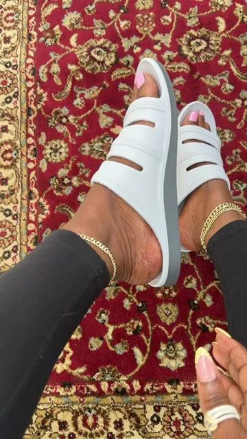 @QVC, Inc #sandals #plantarfasciitis #slidesandals 