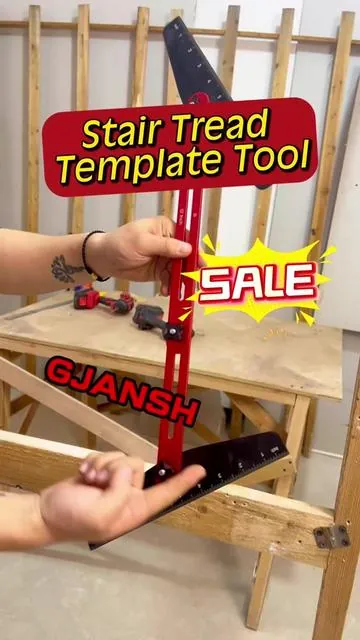 Aluminum Alloy Stair Tread Template Tool#tools #DIY #tiktok #woodworking #fathersdaygift 
