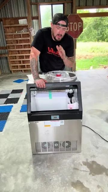 【Father's Day】VEVOR Commercial Ice Maker Machine, 130Lbs/24H with 33Lbs Storage, 45 Cubes per Cycle, Stainless Steel Freestanding & Under Counter Ice Maker with LED Display & Self-Cleaning, for Home Bar Restaurant ##summerwins##dealsforyoudays##vevor##icemaker##summervibes@@VEVOR Store@@VEVOR Home Store