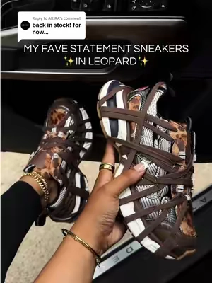 Replying to @AKIRA the leopard goes CRAZY 😭🤎✨ #akira #azaleawang #statementshoes #sneakerfashion 