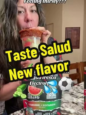 @Taste Salud hydration and immunity new flavor CUCUMBER WATERMELON !! Hydrate like the pros. 💦⚽️ #TasteSaludSBD #TasteSaludSuperBrandDay #TasteSaludxMNT #SaludCucumberWatermelon #Electrolytes 