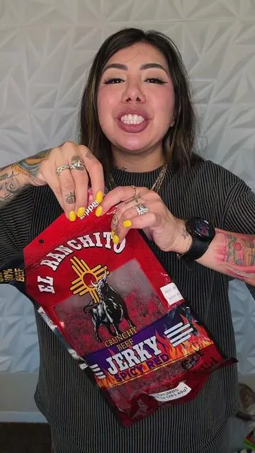 El Ranchito  crumbs spicy red edition  carne seca /beef jerkey #carneseca #beefjerky #spicy #botana #spicy 