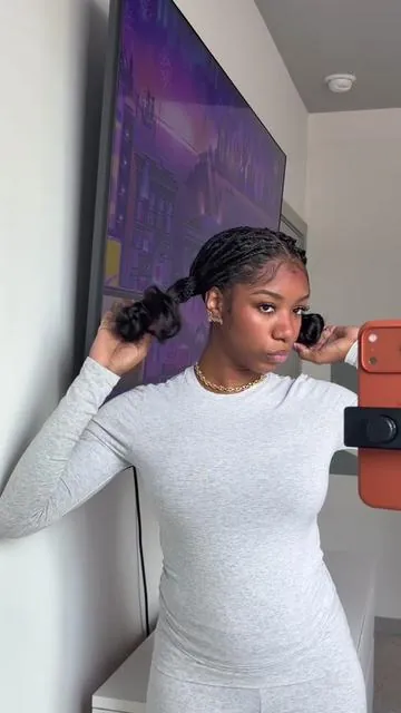 human hair boho knotless?? 😍 @ISEEHAIR 5 packs of body wave miracle knots #bohobraids #knotlessbraids #hairinfluencer #atlanta 