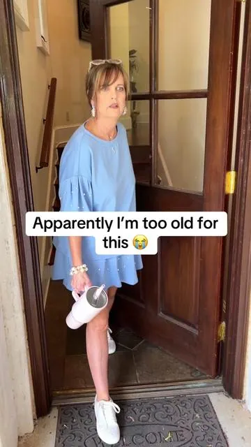 I thought this outfit was cute until Madison started giving her unsolicited opinions 😂 Now I need to know who’s right. 😭 #ootd #momanddaughter #summerset #summerootd #fashionover50 