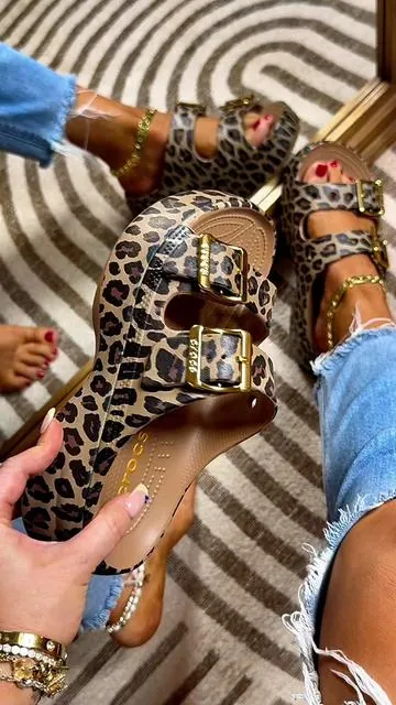 Leopard crocs just launched!! #crocs #crocssandals #crocssaturdaysandals #tiktokshopcreatorpicks #leopardcrocs 