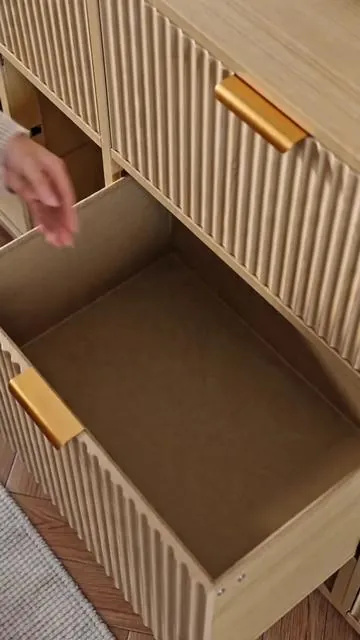 POV: Your messy drawer just got a glow-up 🌟 9 spacious drawers + sturdy TV stand? YES. #StorageGoals #BedroomHacks #TikTokMadeMeBuyIt #HomeDecor