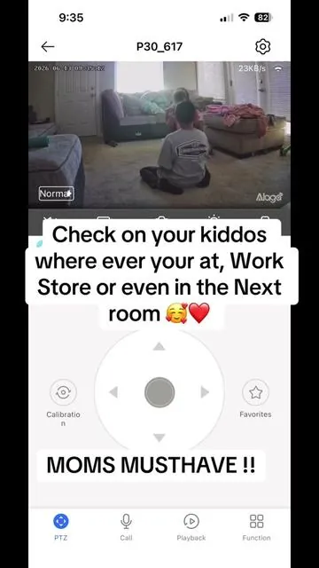 Being able to check on my kids wherever I met I love it  #camera #security #moms #fyp #home  