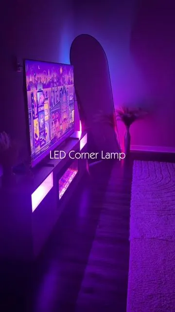 The vibe this light gives 😍 #ledlight #summerwins #dealsforyoudays #homevibes #ledlamp 