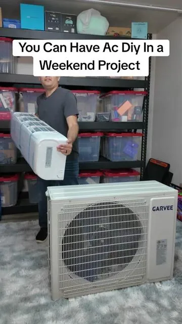 Ac and heat is just a diy in either one room or whole home! You can have ac by this weekend! #ac #diy #minisplit #dealsforyoudays #Summerwins 