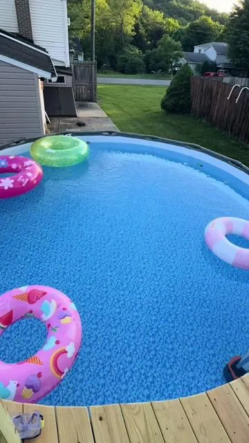 I wish we had this sooner! #pooltok #pool #poolmaintenance #poolvacuum #poolcleaning 