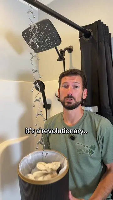Times are changing, and there’s no going back to plastic #showercutain #showercutain #hooklessshowercurtain #showertok #tiktokshopcreatorpicks 