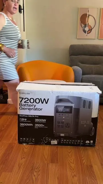 El que tiene esto en Cuba no depende de la corriente de la calle. 3,600 watts de potencia, pico de 7,200W, y con baterías extra llega a 10.8 kilovatios-hora almacenados. Días de luz para tu familia. Lo encuentras en el carrito, encima de mi nombre 🛒 #MiHogarActivo #EcoFlow #DELTAPro #ApagonCuba #EstacionDeEnergia