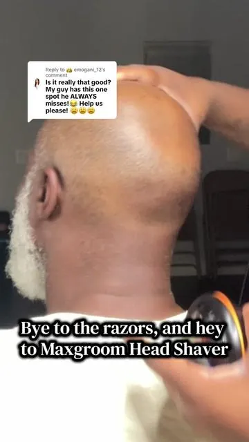 Replying to @👑 emogani_12 It’s a life saver for us! #dealsforyoudays #headshave #bald #baldhead #tiktokmademebuyit @Maxgroom.Life 