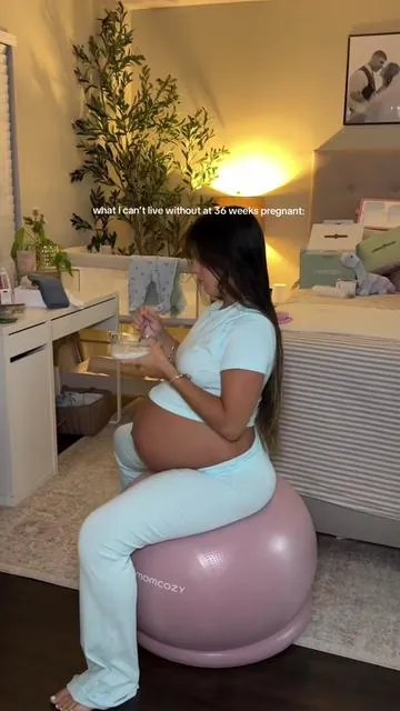 figure 8s & cereal 🥣  #36weekspregnant #momof4 #laborprep #sciaticapainrelief #dealsforyoudays @Momcozy Official 