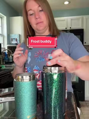 fits different cans and bottles and keeps them cold for 12+ hours 🤯 And you look cute while doing it! No more wasting money on a hot drink🍑🍓 @Frost Buddy #dealsforyoudays #tumbler #insulatedtumbler #giftsforhim #tailgate 