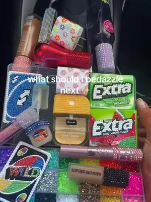 my latest obsession ✨ #bedazzled #bedazzlekit #bling #bedazzletime #bedazzledcar 