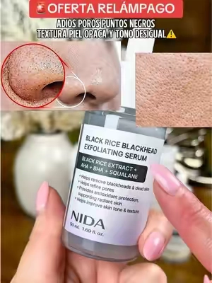 Adiós Poros habiertos y limpia tu piel con serum exfoliantes de arroz  coreano @NIDA OFFICIAL #skincare #corea  #kbeauty #poros #exfoliante
