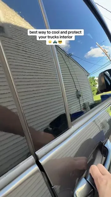 Keep your truck cool and shaded with this windshield shade!  #car #truck #dealsforyoudays #summerwins #caraccessories -5- 
